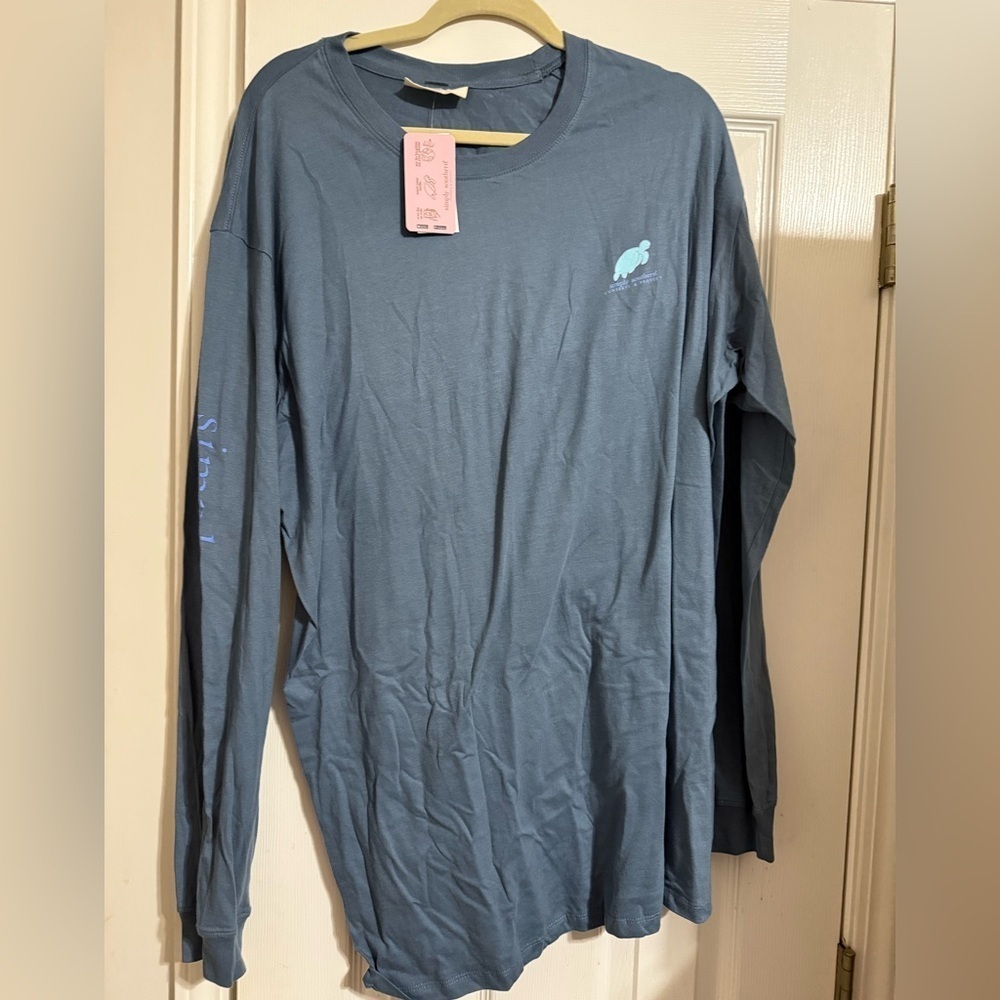 NWT Simply Southern Long Sleeve Turtle Tee Shirt - Size XXL